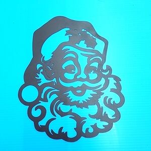 Metal Santa Claus art